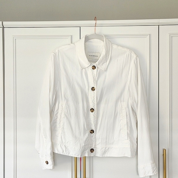 Club Monaco Classic White Linen Blend Jacket Large - Picture 4 of 9